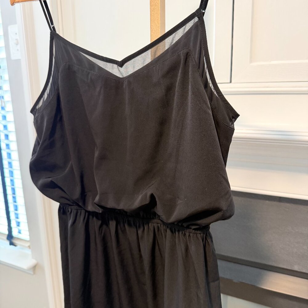 🖤 Black Mesh Neckline Mini Dress | Express | Size S